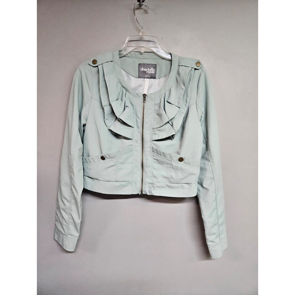 Charlotte Russe crop lightweight jacket women's medium